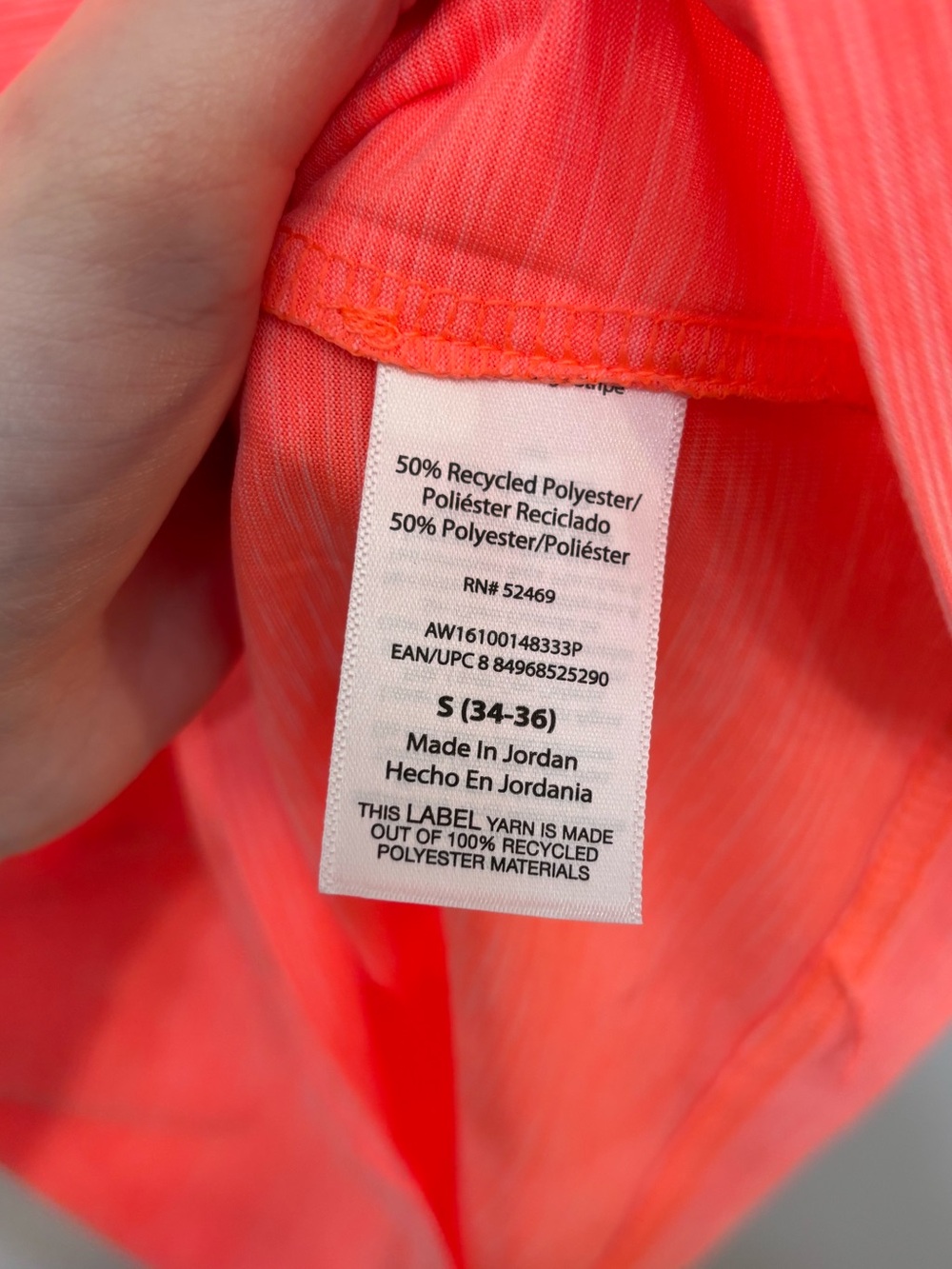 Athletic Works Coral DriWorks Performance Short Sleeve Tee Mens Small 34-36 NWOT - Picture 5 of 6